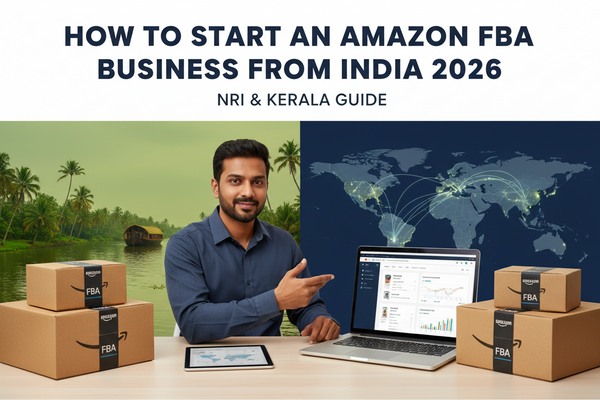 How to Start an Amazon FBA Business from India 2026 — NRI & Kerala Guide