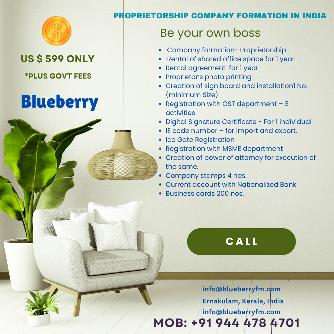 Solo Founder Business Setup in Kerala